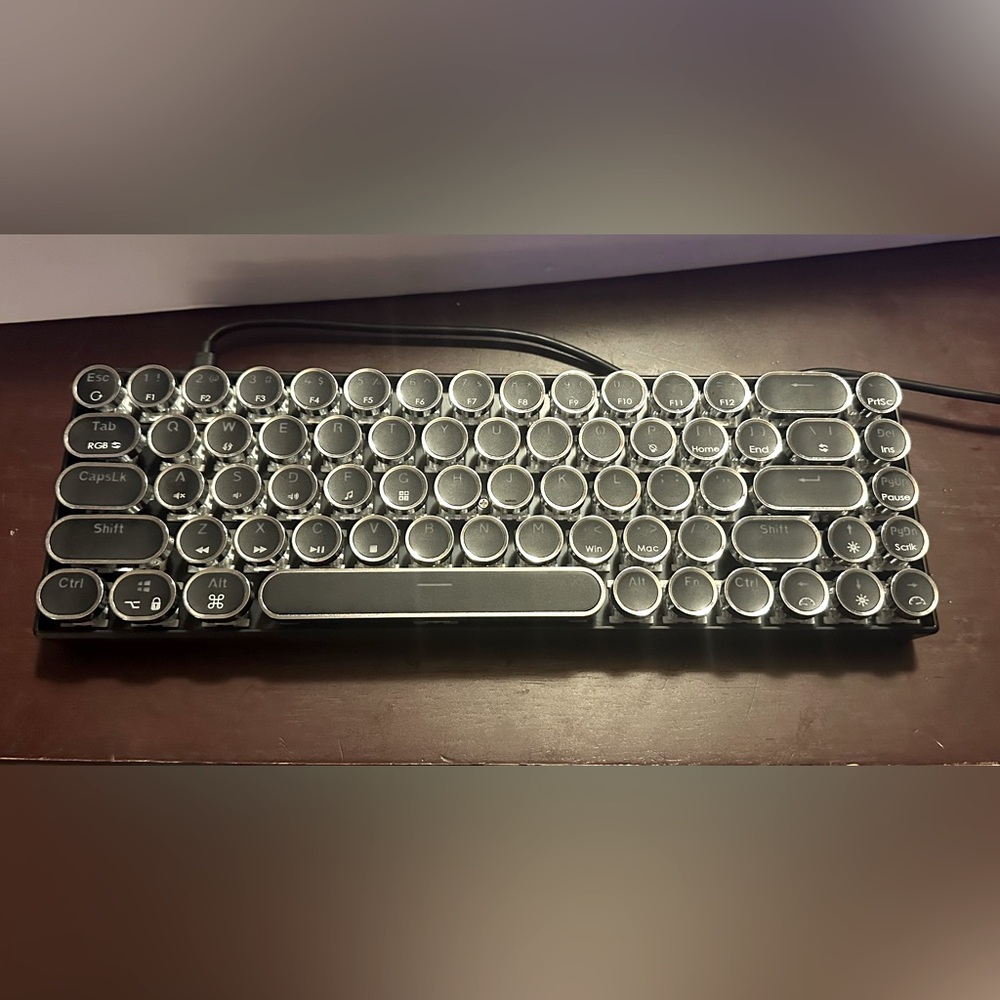 Black LED Computer Keyboard